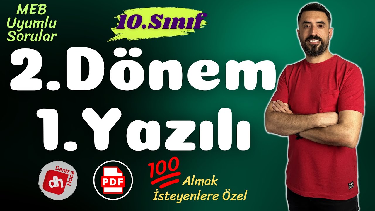 10.SINIF 2.DÖNEM 1.YAZILI SORULARI (Ortak Sınav Soruları) 💯 (10 Edebiyat Sınava Hazırlık Çalışması)