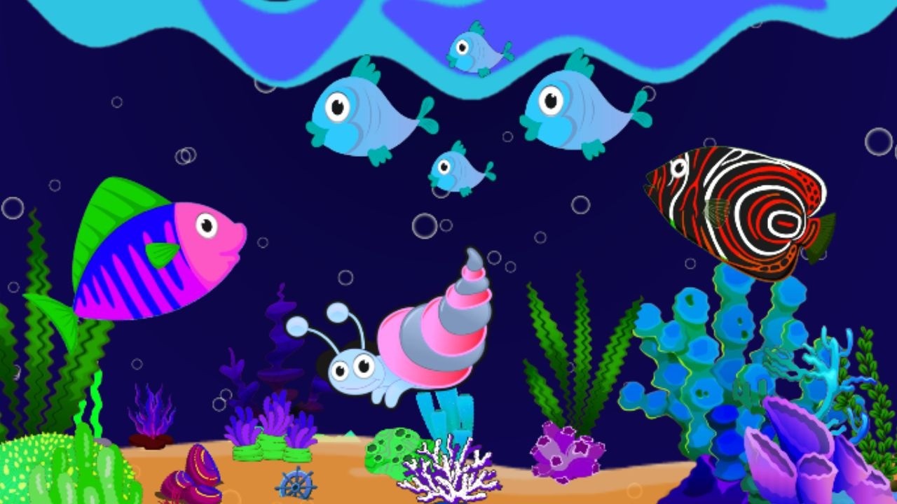 Ocean Breeze Fish Lullaby 🐟 Gentle Baby Sleep Music🎵 with Peaceful Underwater Visuals