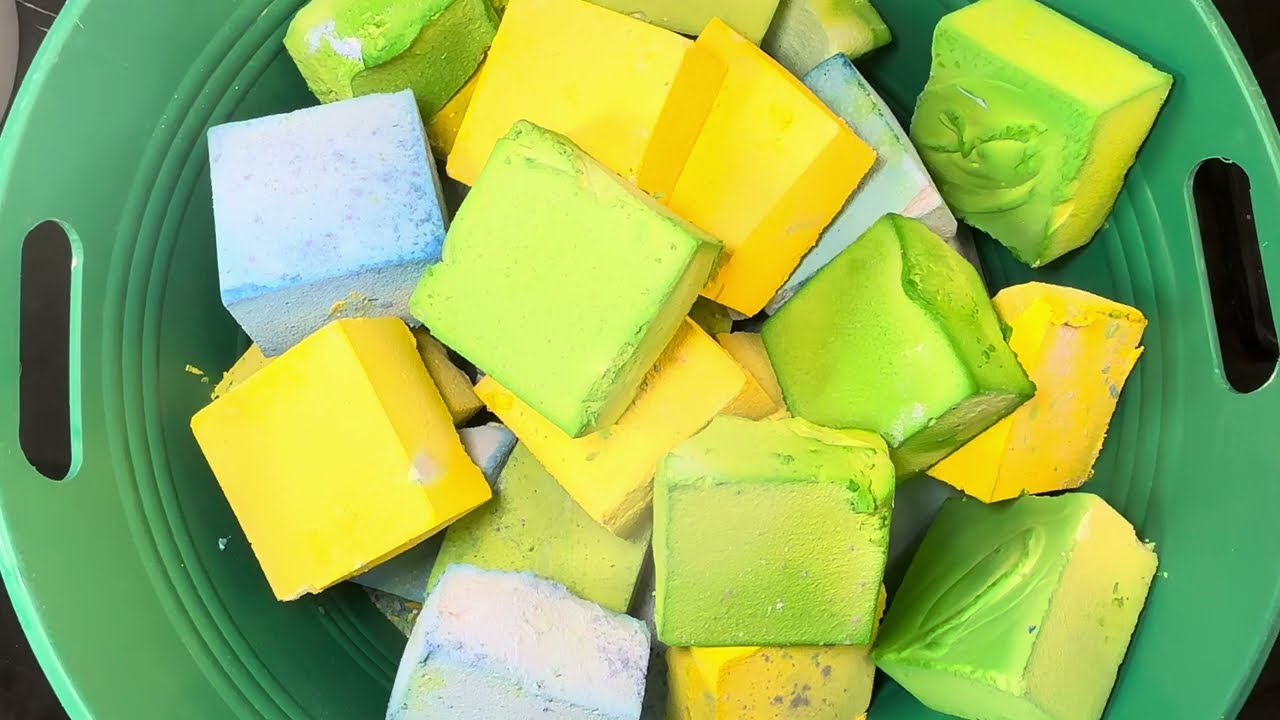 💚💛💙 | AGI Chalk | Crispy and Yummy | Oddly Satisfying 