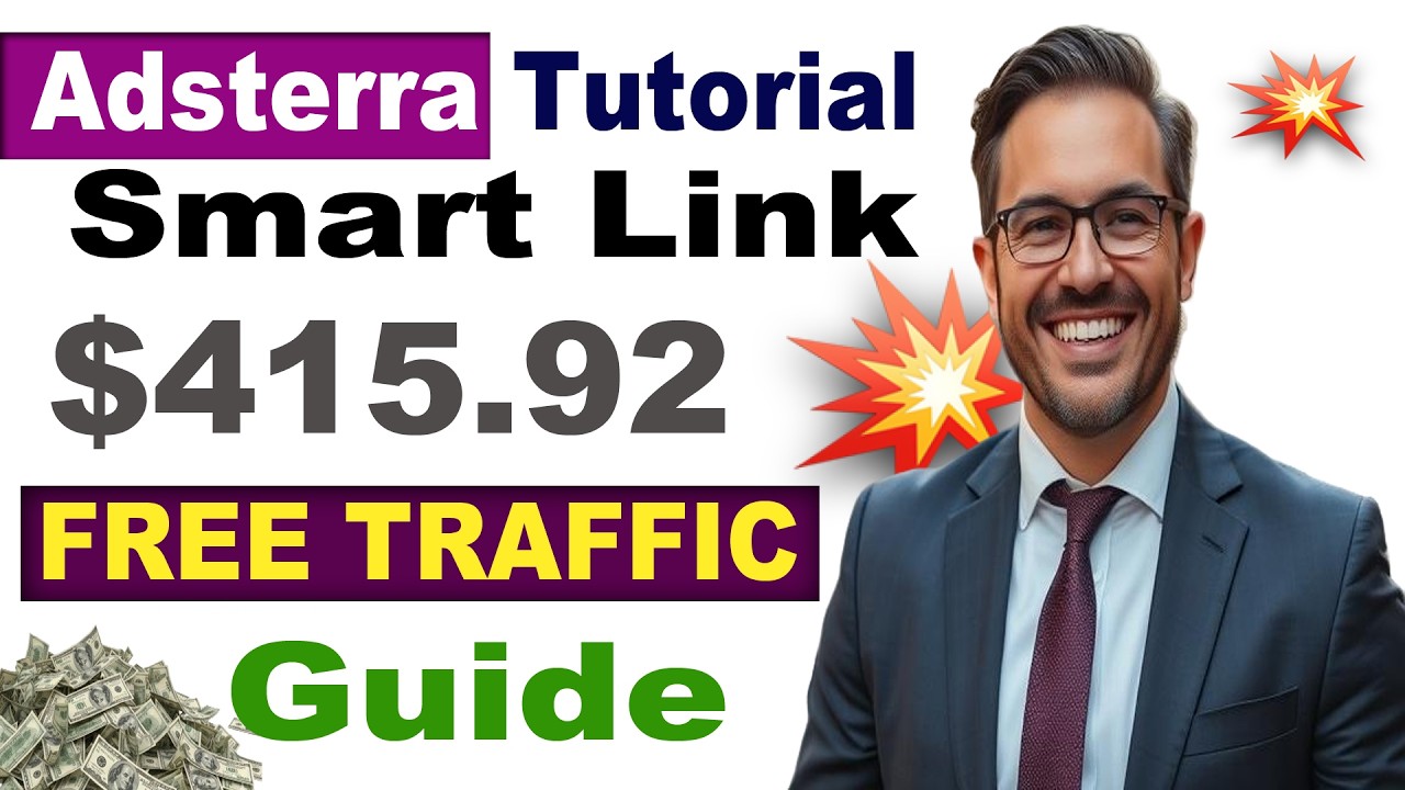 Adsterra Smart Link Explained: Full Tutorial for 2026 ( FREE TRAFFIC )