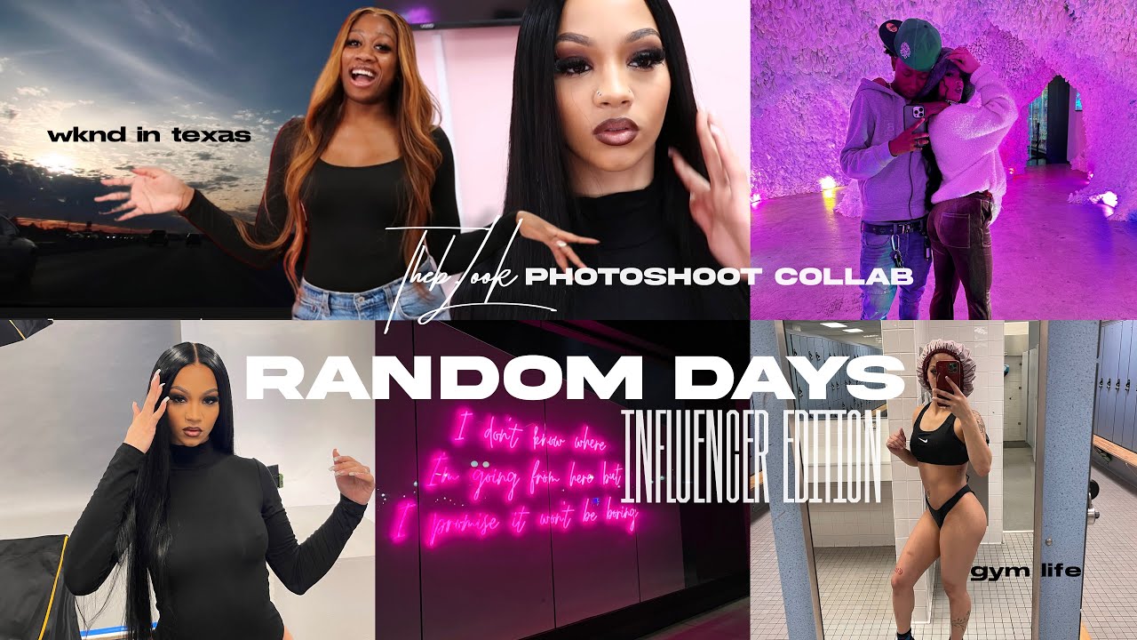 Random Days N the Life of a Influencer| Hair Shoot| Lash Collab| Q&A| work| Wknd N Texas| BREYONNA J