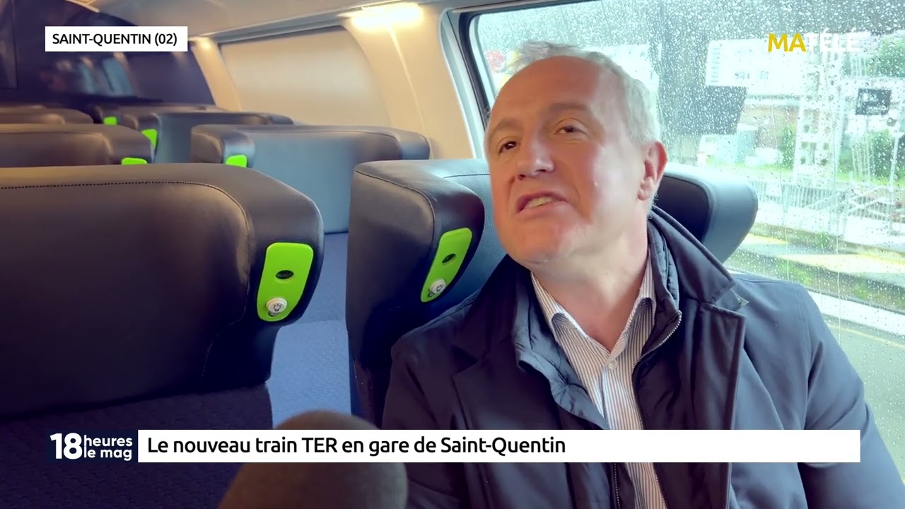 VIE LOCALE : Le nouveau TER Omnéo en gare de Saint-Quentin