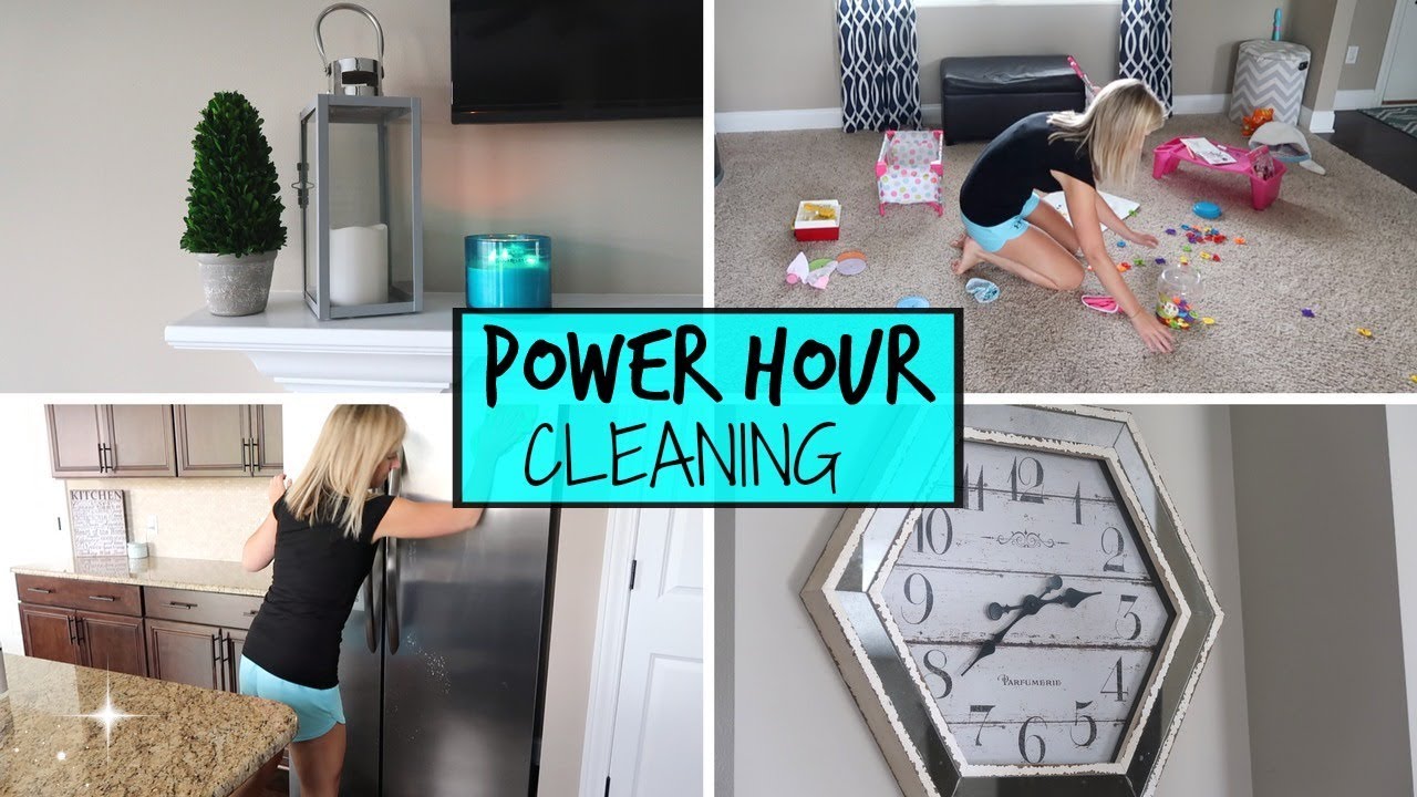 POWER HOUR CLEANING WHOLE HOUSE | SPEED CLEANING | CLEANING MOTIVATION TO GET STUFF DONE