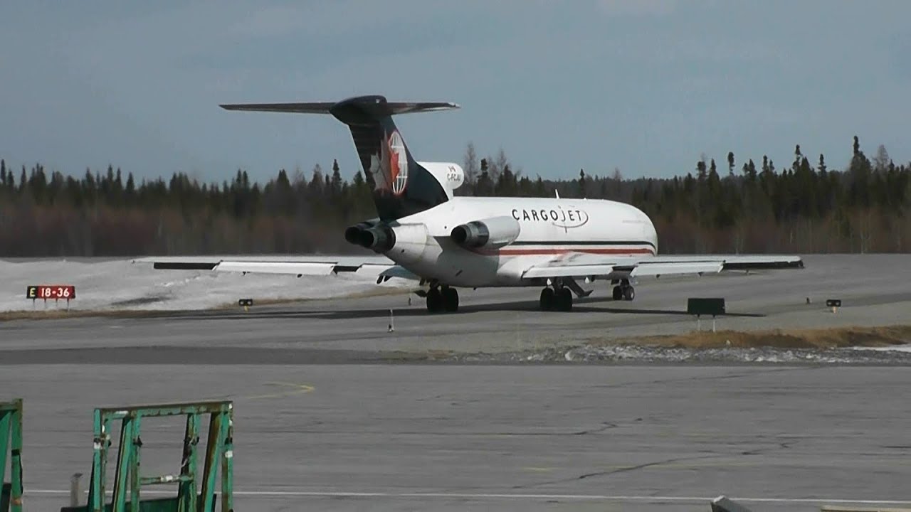 Cargojet | Boeing 727-200 startup and take-off roll | C-FCJU | Val-d'Or (CYVO)