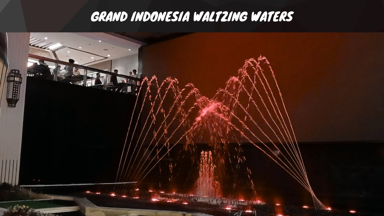 Grand Indonesia Mall Fountain Cats Musical 4K