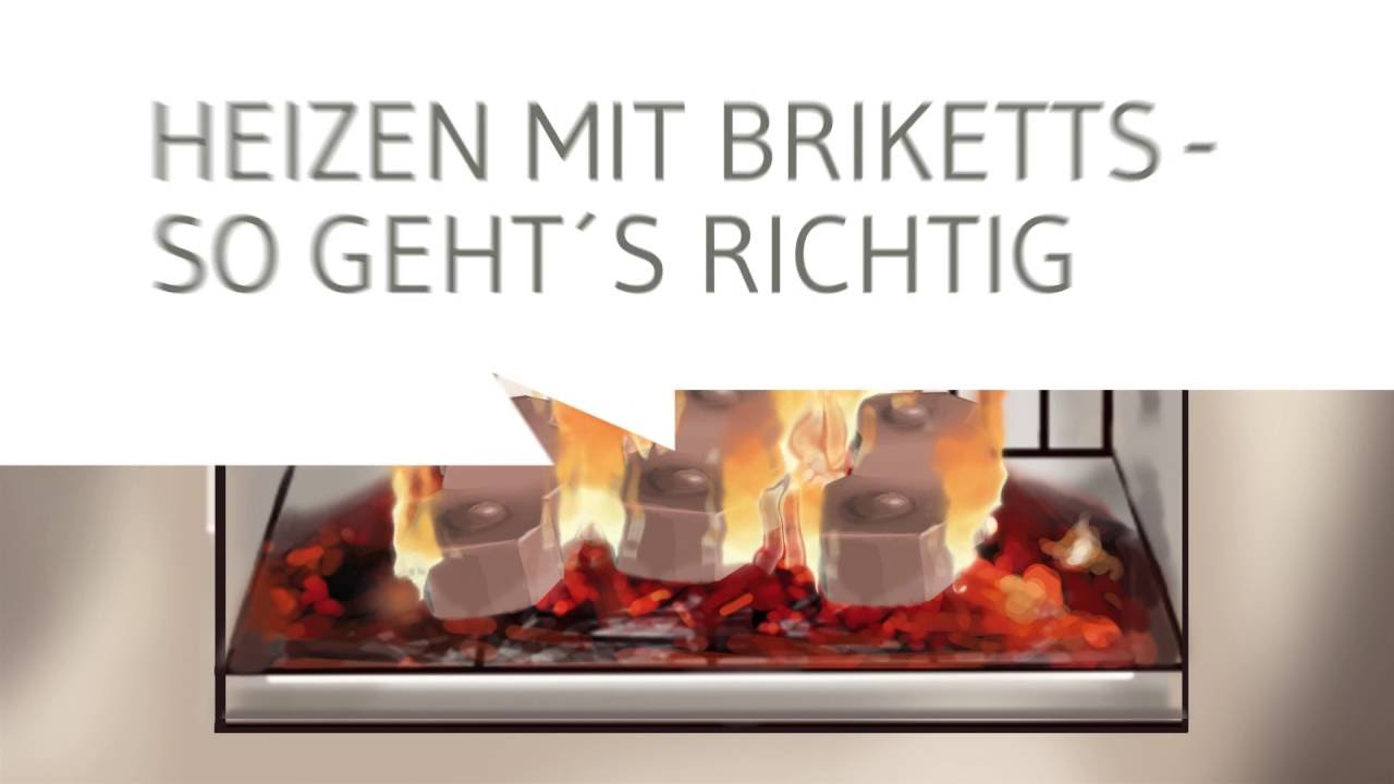 Heizen mit Briketts - So geht's richtig