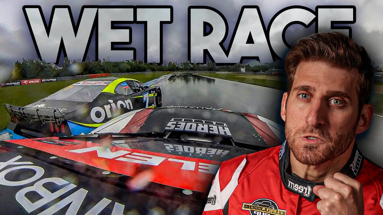 DESTROYING everyone in A WET RACE - EuroNASCAR Most Race 2