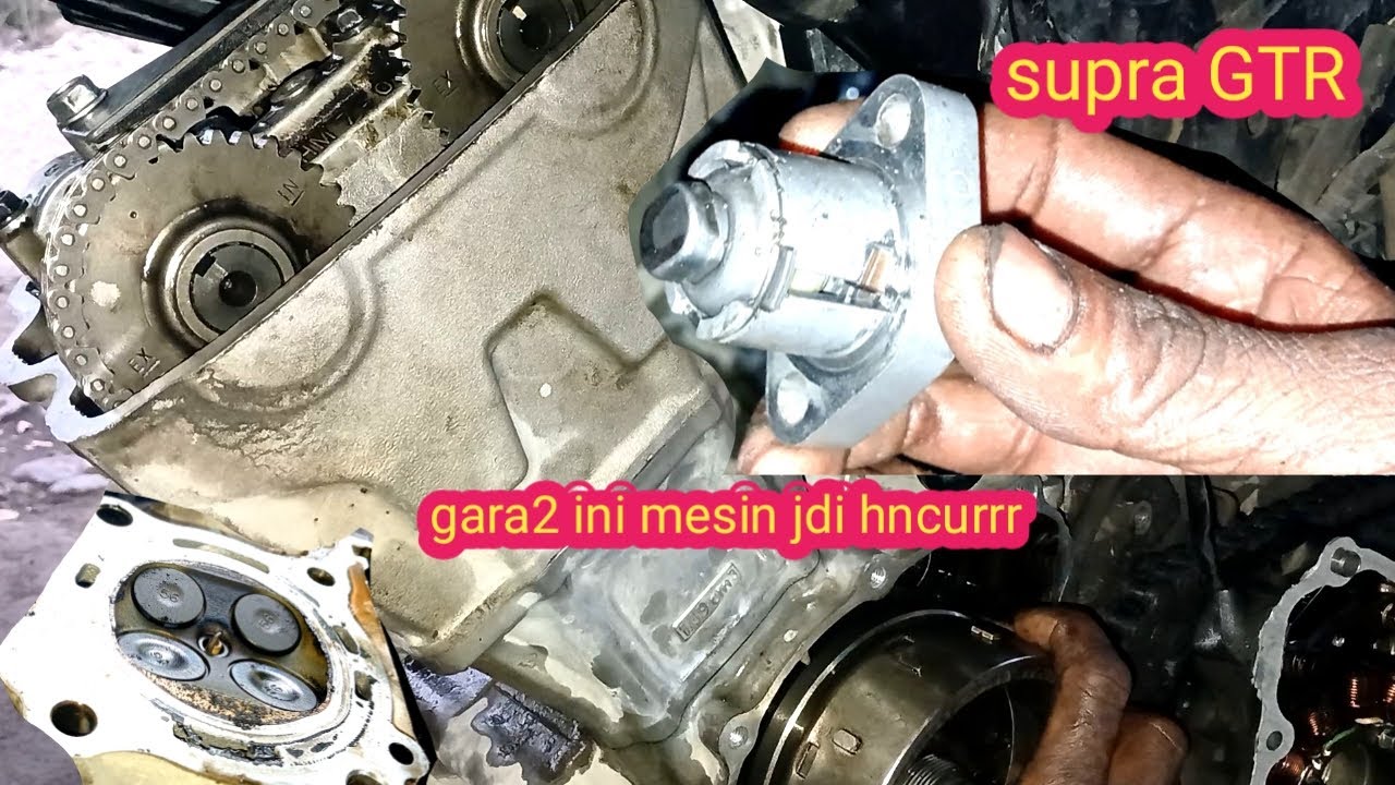 Supra GTR 150 mesin terkancing tdk bisa diengkol cuma hal sepele bisa bongkar mesin