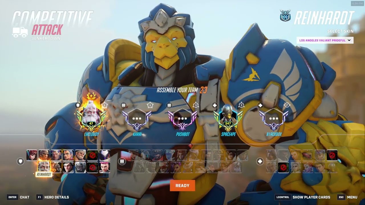 ЛУЧШИЙ РЕЙНХАРДТ В МИРЕ - LHCLOUDY РЕЙНХАРДТ OVERWATCH 2 СЕЗОН 19 ТОП-5000