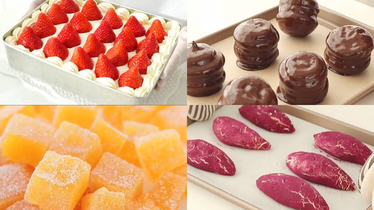 Satisfying Relaxing Video|Strawberry Cake Recipe|Asmr|Tiktok
