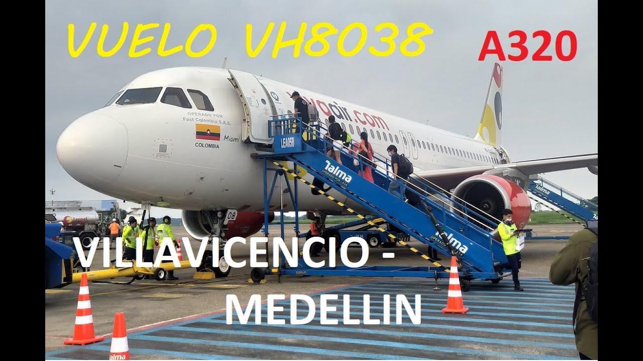 TURBULENCIA 😵😱🌬️✈🌫️💨   Viva Air vuelo VH8038 Villavicencio (VVC) - Rionegro (MDE)