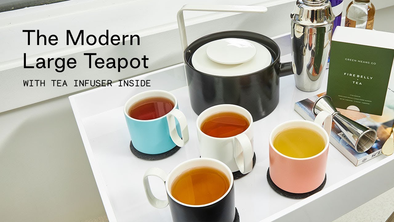 New Kitchen Essentials | Large Teapot with Infuser | Firebelly Tea