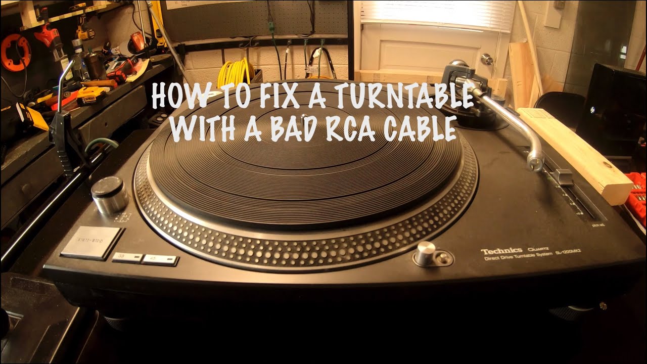 How To Fix A Turntable With A Bad RCA Cable