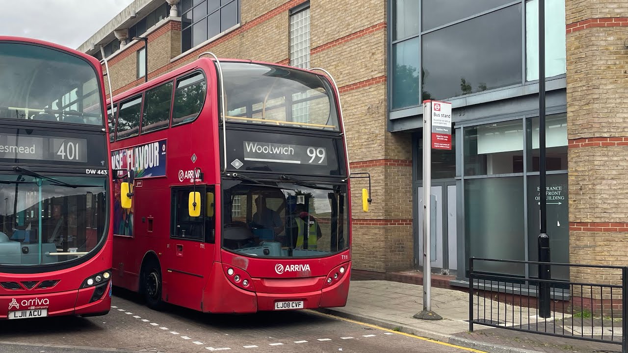 FRV. London Bus Route 99: Woolwich - Bexleyheath Shopping Centre. Bus: T11 (LJ08 CVF)