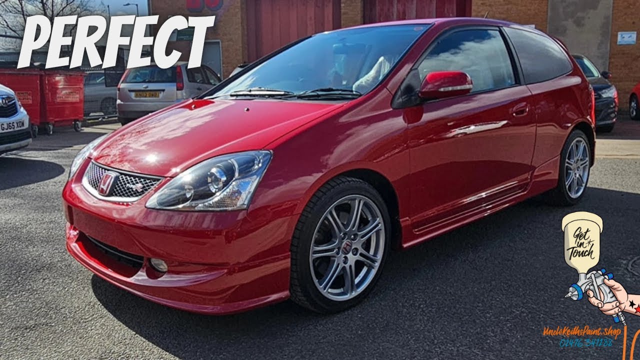 From Grey to WOW! See This Honda Civic's Paint Job - Milano Red Ep3 TypeR