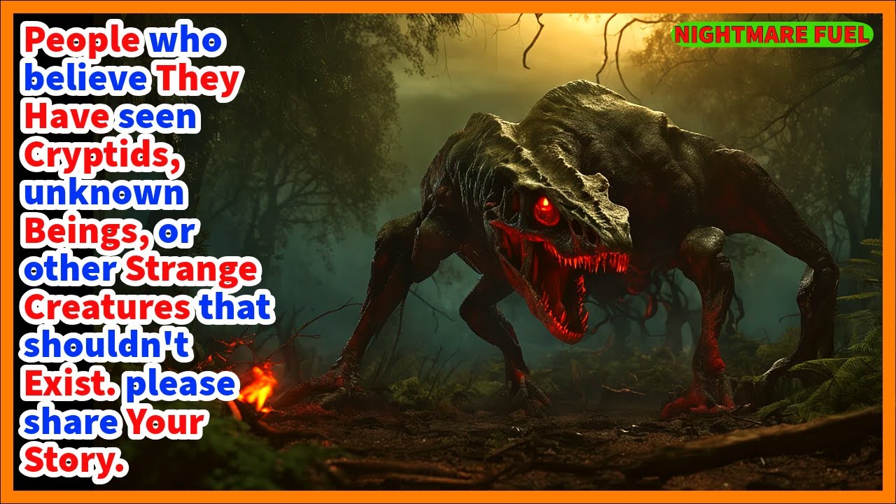 People who believe they have seen cryptids, unknown beings, strange creatures. share us your story.