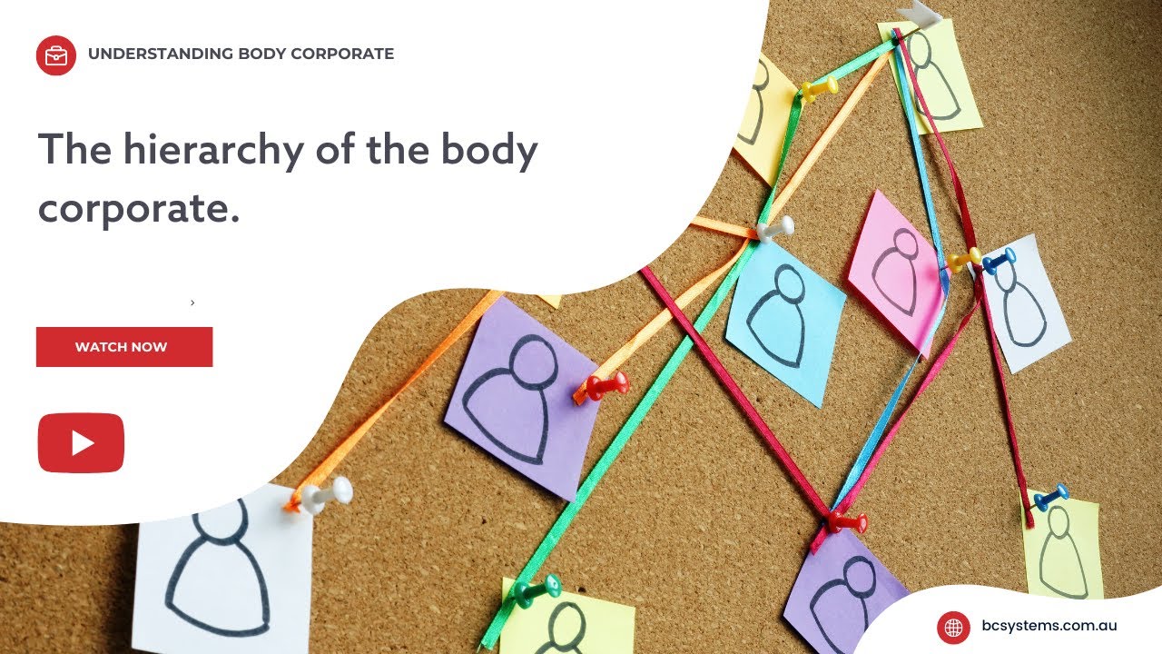 Understanding the hierarchy of the body corporate