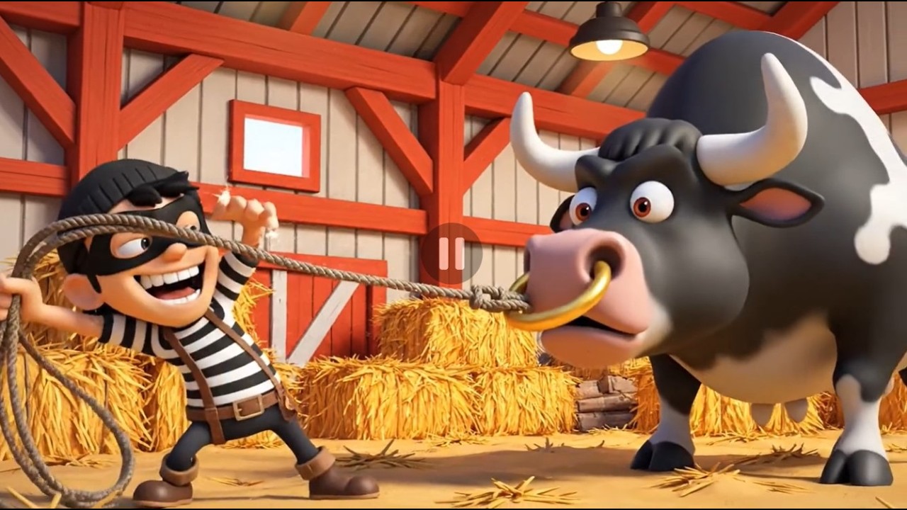 Thief in Old MacDonald's Farm!🐥 EP-6 | Funny Farm Cartoon for Kids | Sneaky Thief & Surprise Chicks🐣