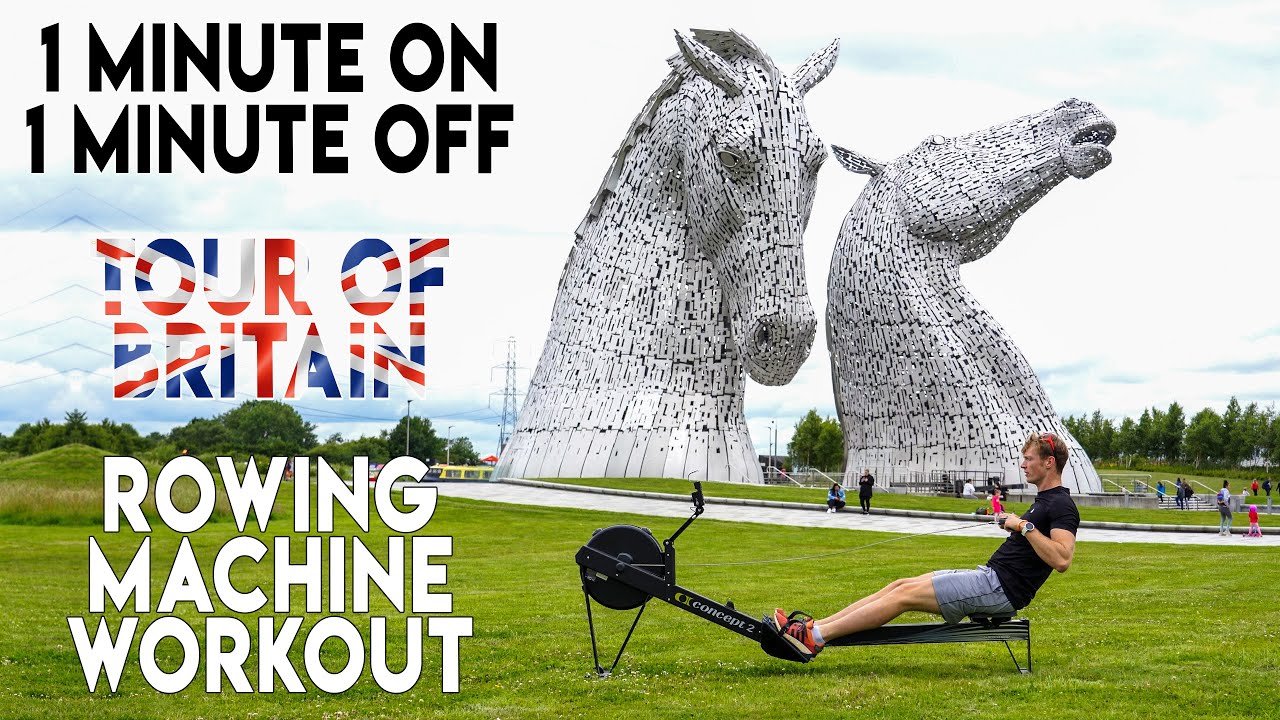 1 Minute on 1 Minute off Rowing Machine Workout Across Britain