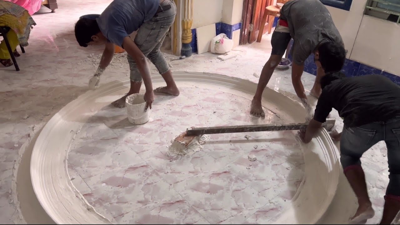 How To Make Gypsum Plaster Cornice Round Simple Method