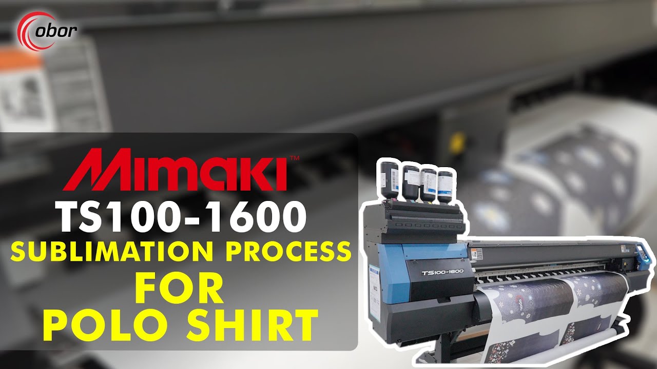 MIMAKI TS100 1600 SUBLIMATION PROCESS FOR POLO SHIRT