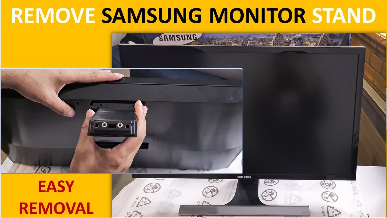 Как снять подставку с монитора Samsung | Снятие крепления | Будьте осторожны | Обзоры Techfoot
