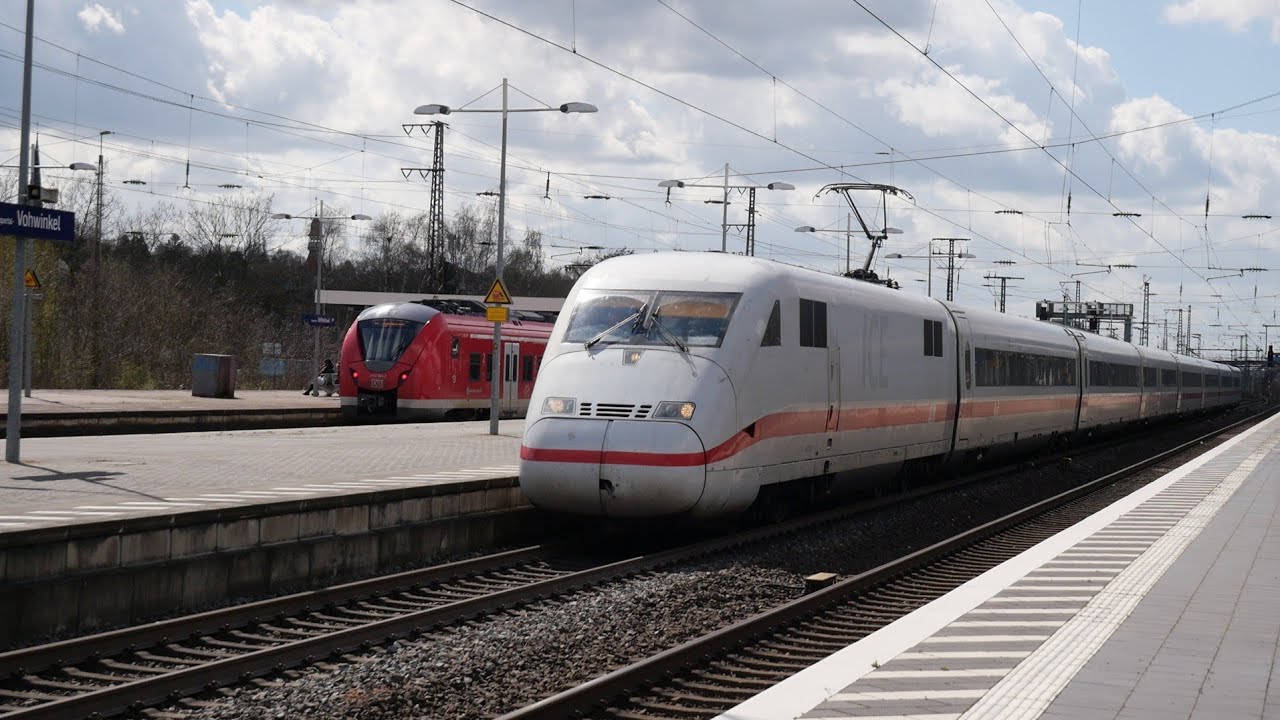 Eisenbahnverkehr im Wuppertal Vohwinkel Mit Br 185 462 442 708 1440 265 402 411 429 428 609 146 412