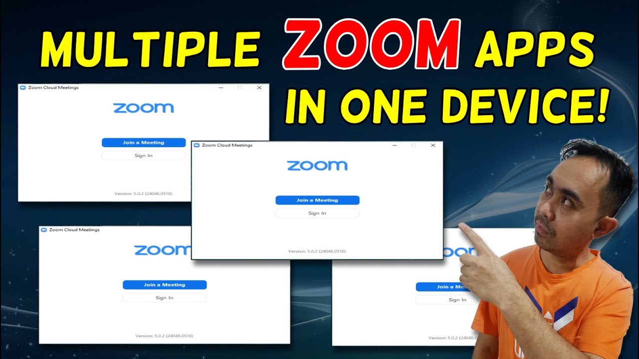 🔴 How to open MULTIPLE ZOOM Meetings (as many zoom apps as you want) in one Device | PinoyTV 🔴