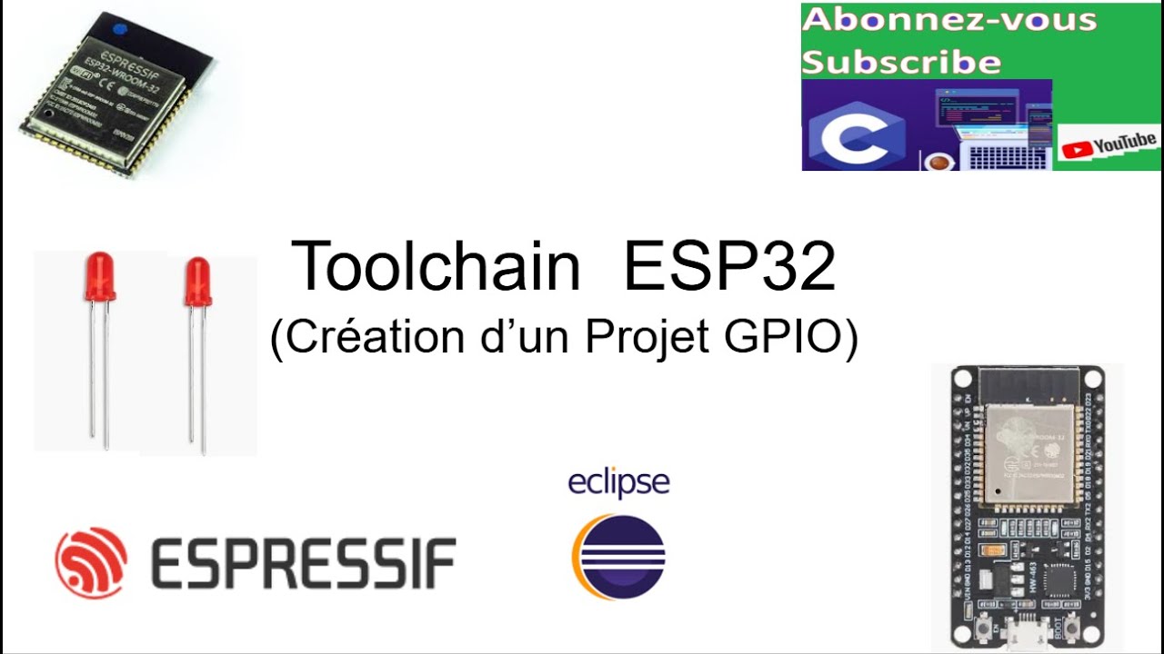 Toolchain native pour la famille de microcontrôleurs ESP32-Projet GPIO Partie B