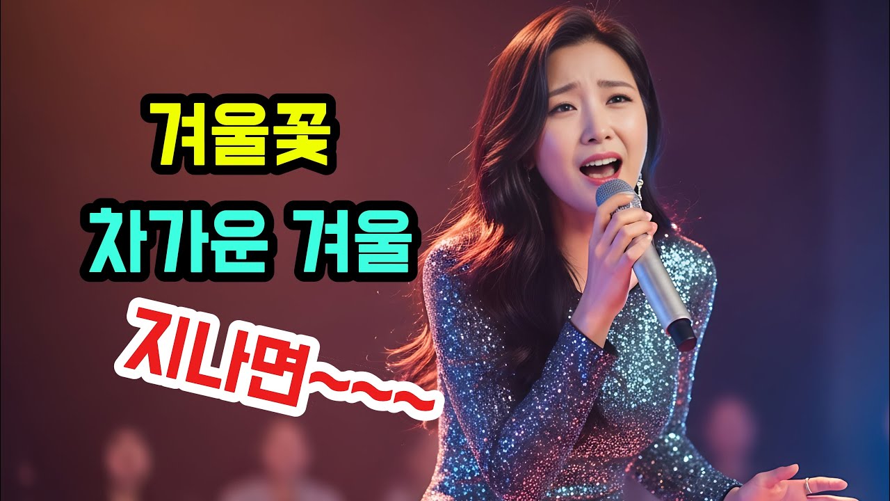 겨울밤의 위로 🌙 깊은 감성의 트로트 / 🎵 차가운 밤을 녹이는 노래 ❄️ '겨울꽃'