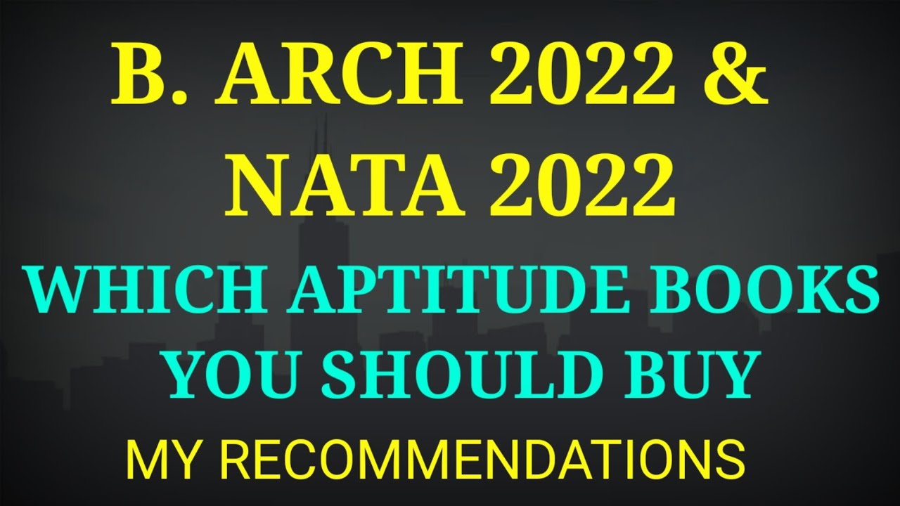 APTITUDE BOOK YOU SHOULD BUY| NATA 2022 | B. ARCH 2022 | JEE MAINS PAPER 2 |