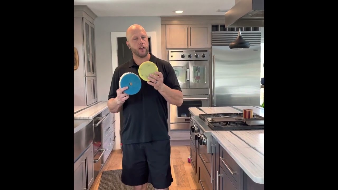 Polishing and ceramic coating countertops