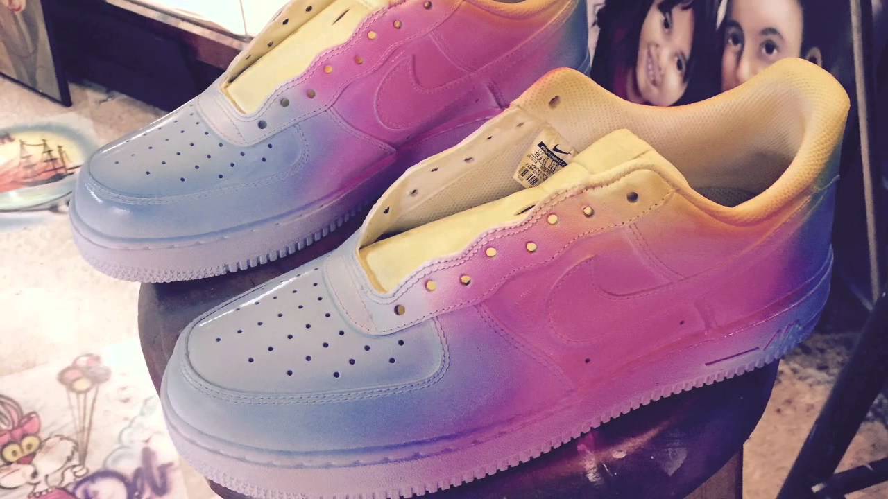 Airbrushed Shoes #AlexAirbrushLuna