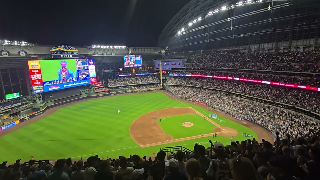 Brewers win! Throw to home..Out by a mile