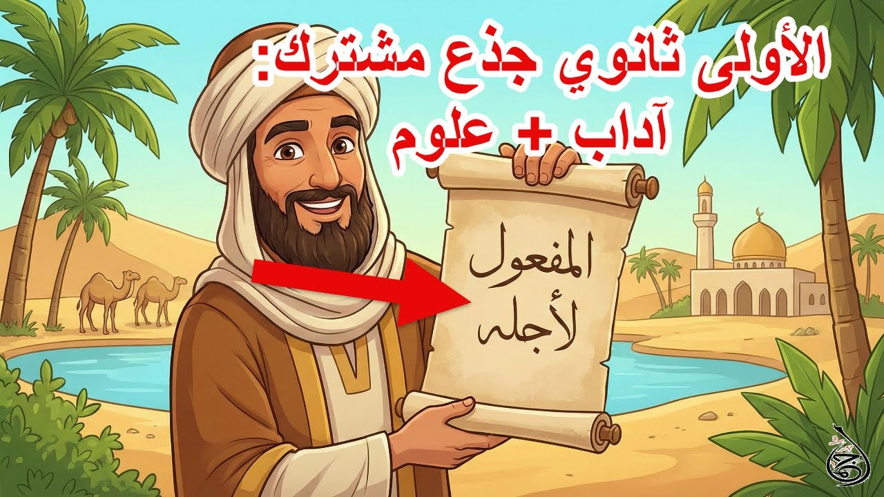 المفعول لأجله في 05 دقائق 😍 الأولى ثانوي جذع مشترك: آداب + علوم ✅