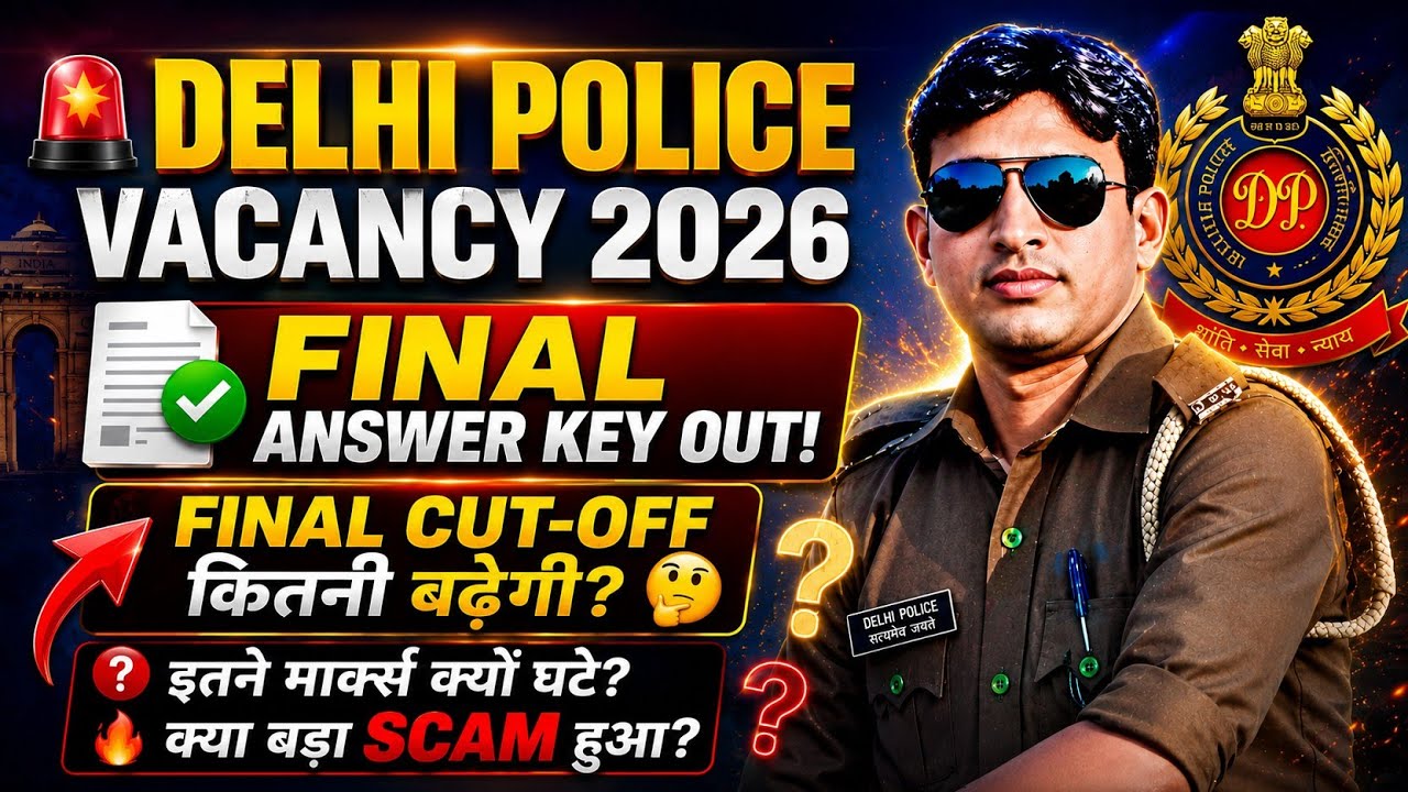 DELHI POLICE VACANCY 2026 | Delhi Police normalization | Delhi Police final cutoff | Major scam