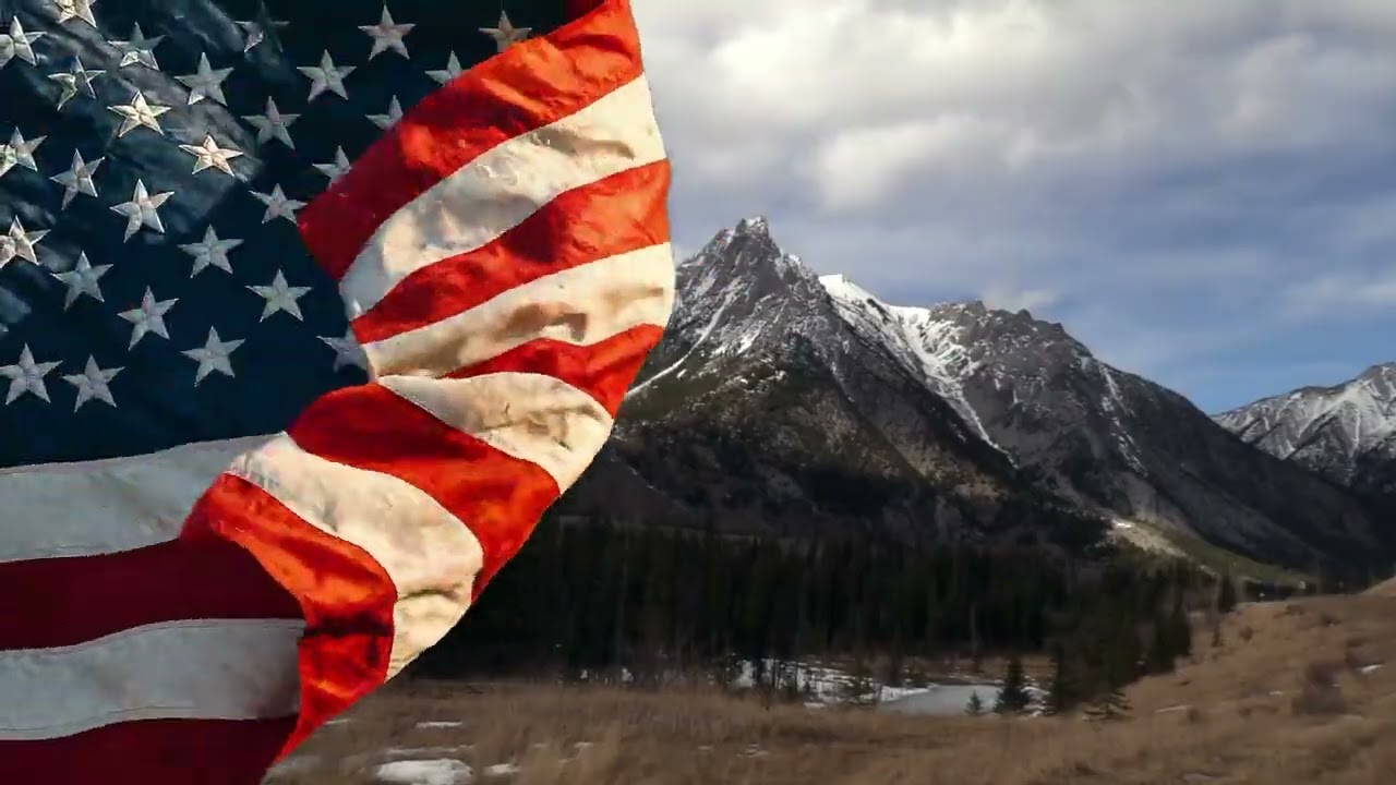 5 HOURS of American Flag & US Parks and Landmarks in 4K | Relaxing USA Flag Waving in the Wind 🇺🇸