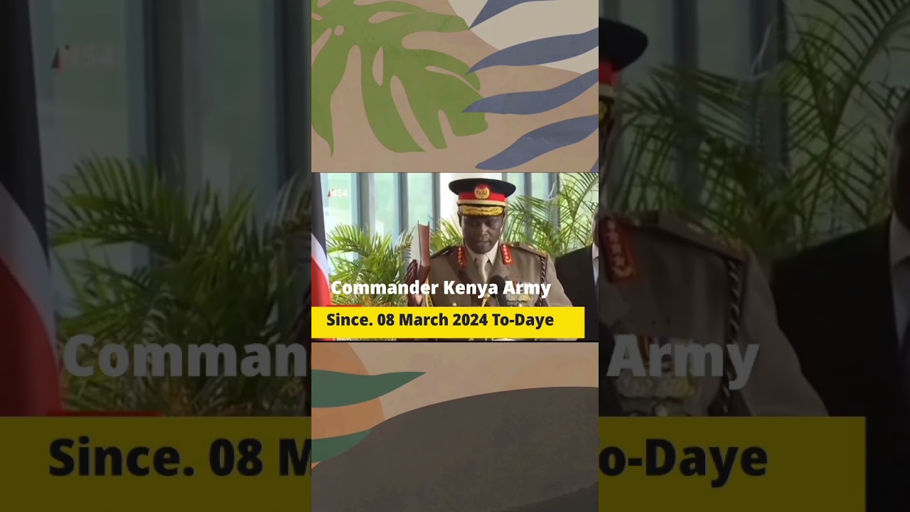 General Kimaiyo David Tarus Swearing In