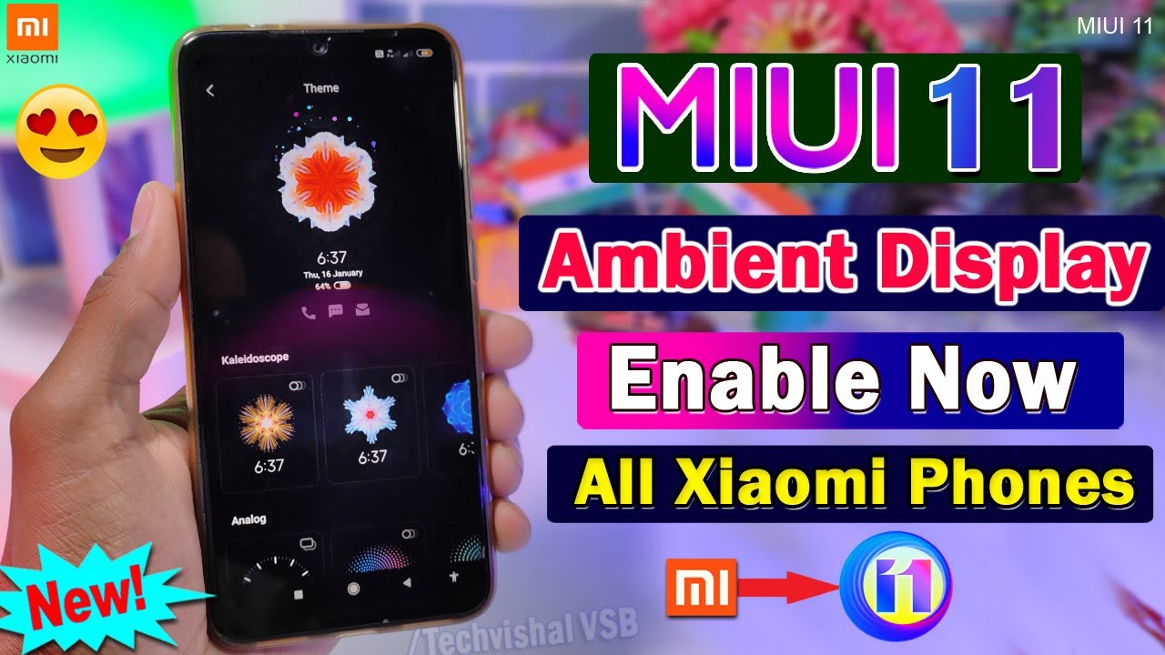 MIUI 11 - Official Enable Always On Display(AOD) Features in All Xiaomi Devices | No Root, No TWRP