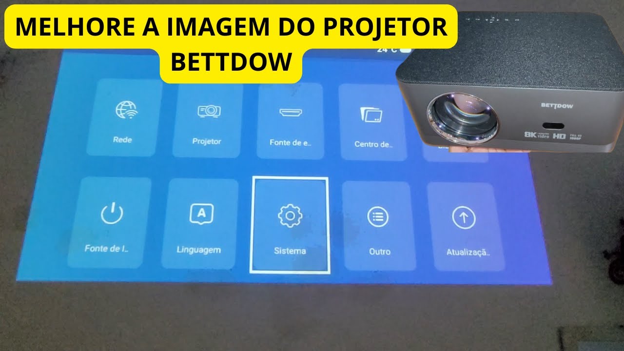 como melhorar a imagem do projetor bettdow ac1041 configurações avançadas