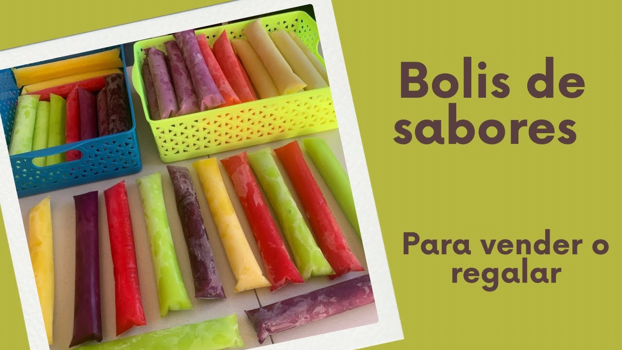 BOLIS EN BASE DE AGUA DIFERENTES SABORES