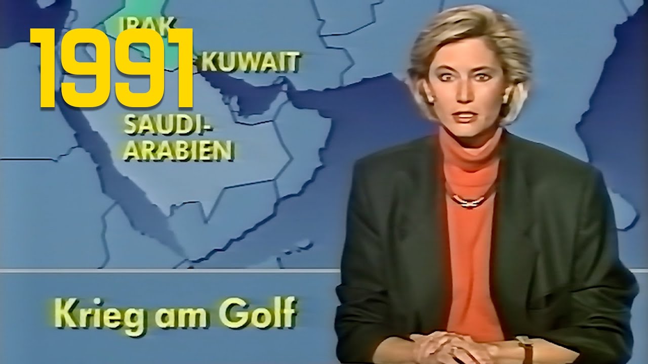 ARD Tagesschau 20:00 Uhr mit Ellen Arnhold zum Golf Krieg (17.01.1991)