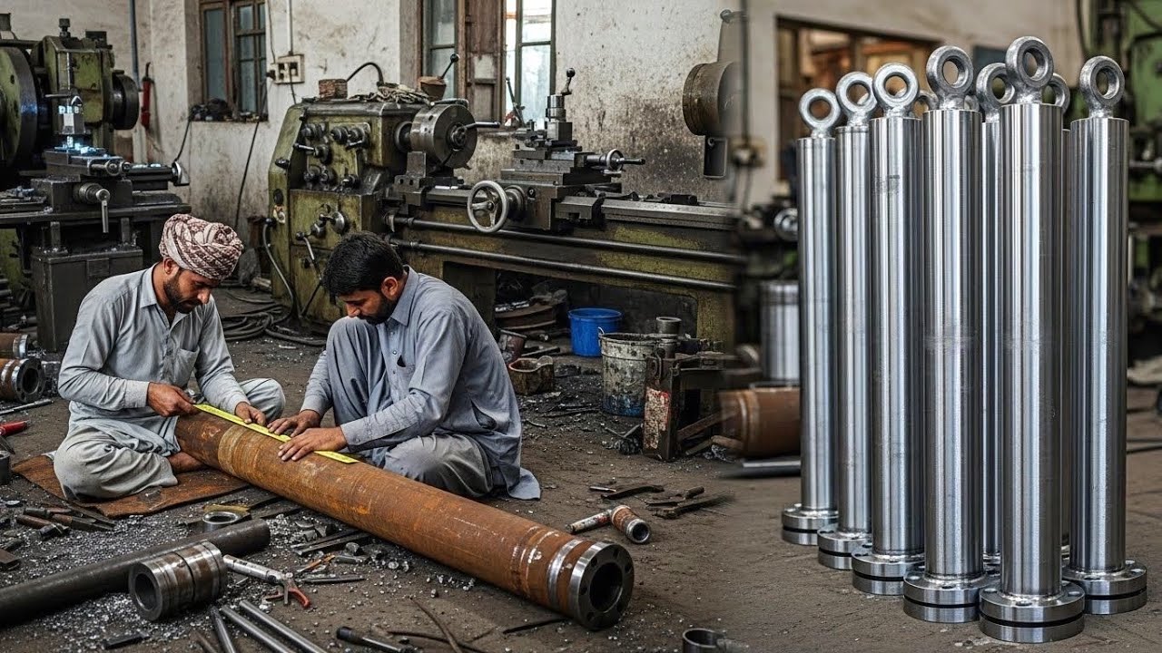 Amazing Hydraulic Cylinder Jucks Manufacturing Process || High-Tonnage Power for Tractor 🚜 