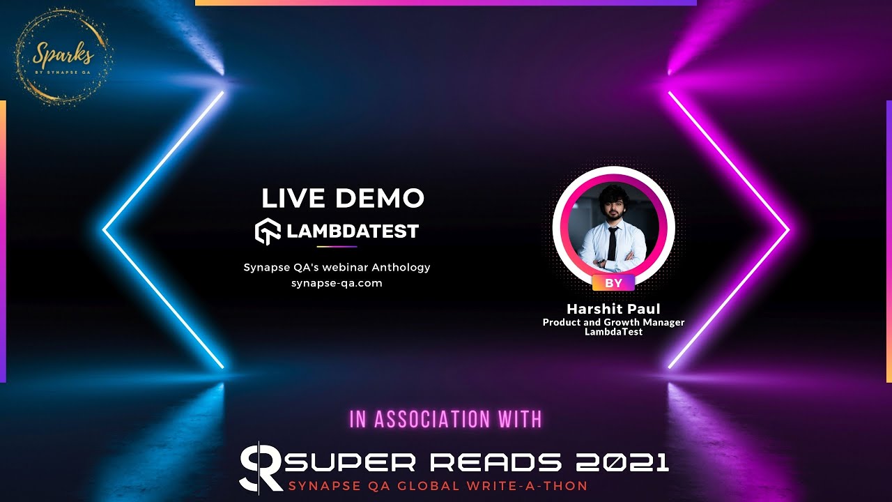 Sponsors Live Demo - LambdaTest