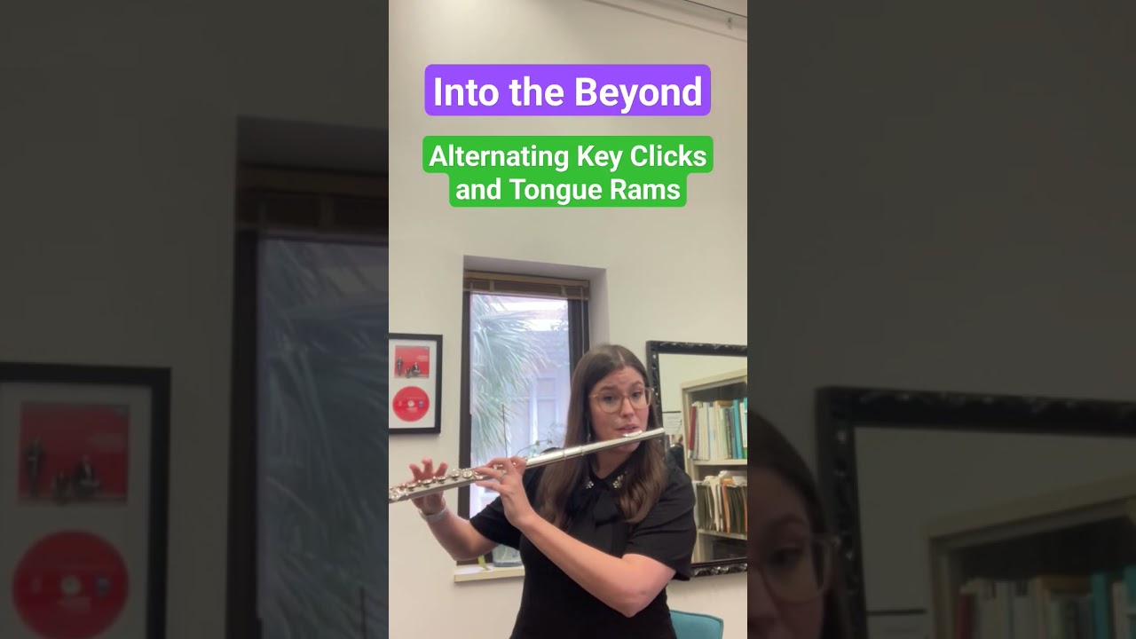 Alternating Key Clicks and Tongue Rams #flute