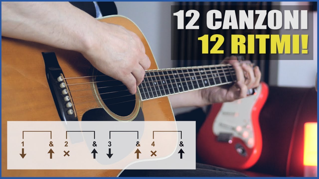 12 canzoni = 12 RITMI diversi! - Lezione di Chitarra