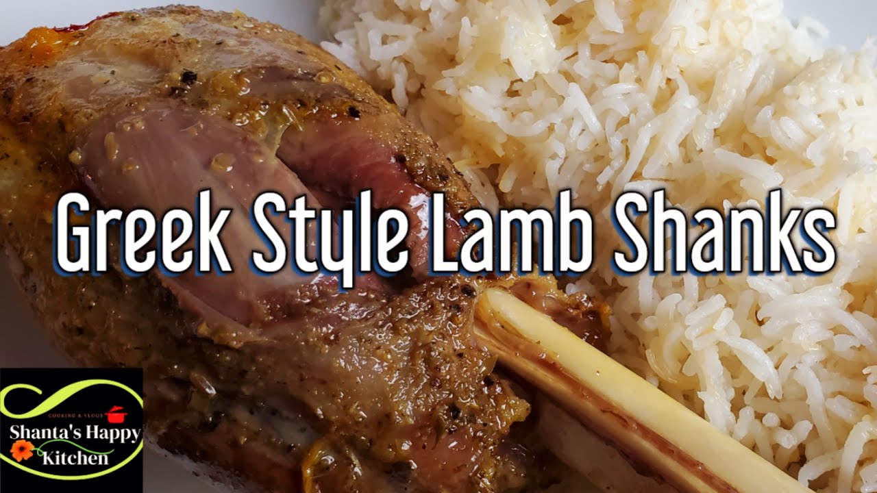 Roasted Lamb Shanks Greek Style || Mediterranean Lamb Shank