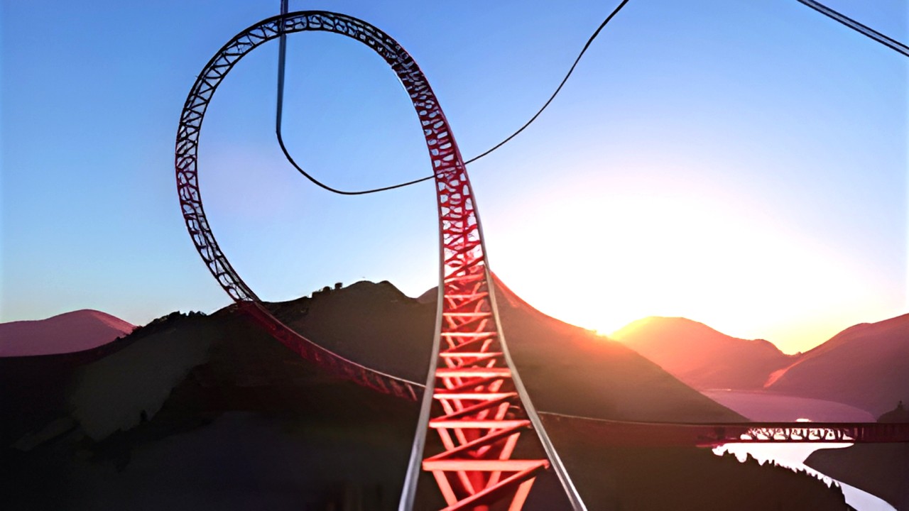 Chill Roller Coaster at Sunset | Planet Coaster 2