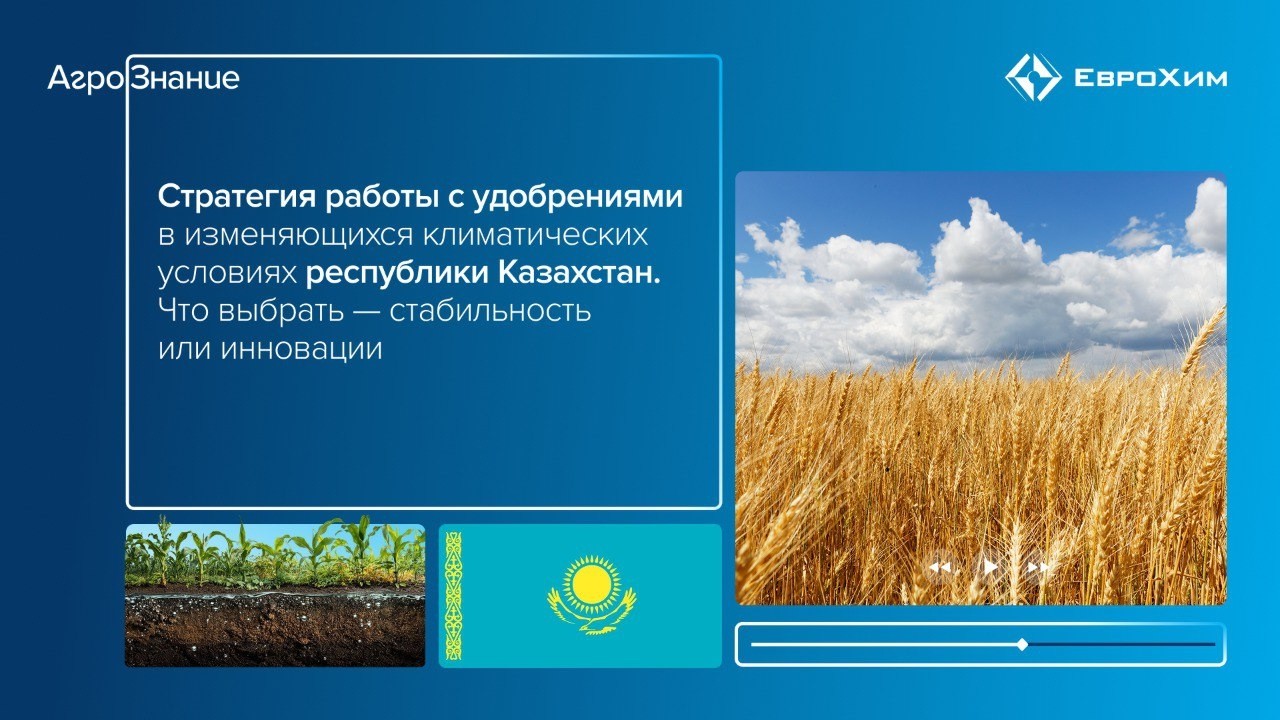 Стратегия работы с удобрениями в изменяющихся климатических условиях Республики Казахстан.