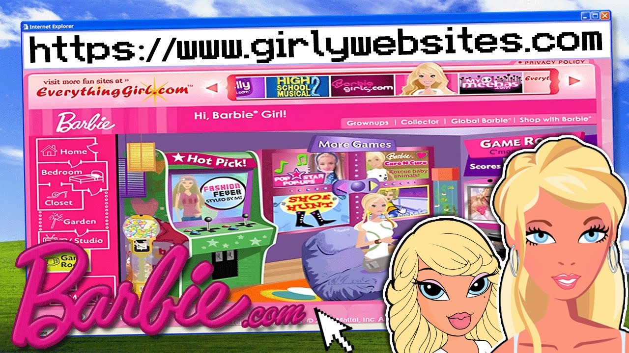 Exploring GIRLY WEBSITES From the 2000s